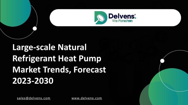 large scale natural refrigerant heat pump market