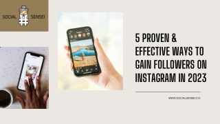 5 Proven and Effective Ways to Gain Followers on Instagram in 2023