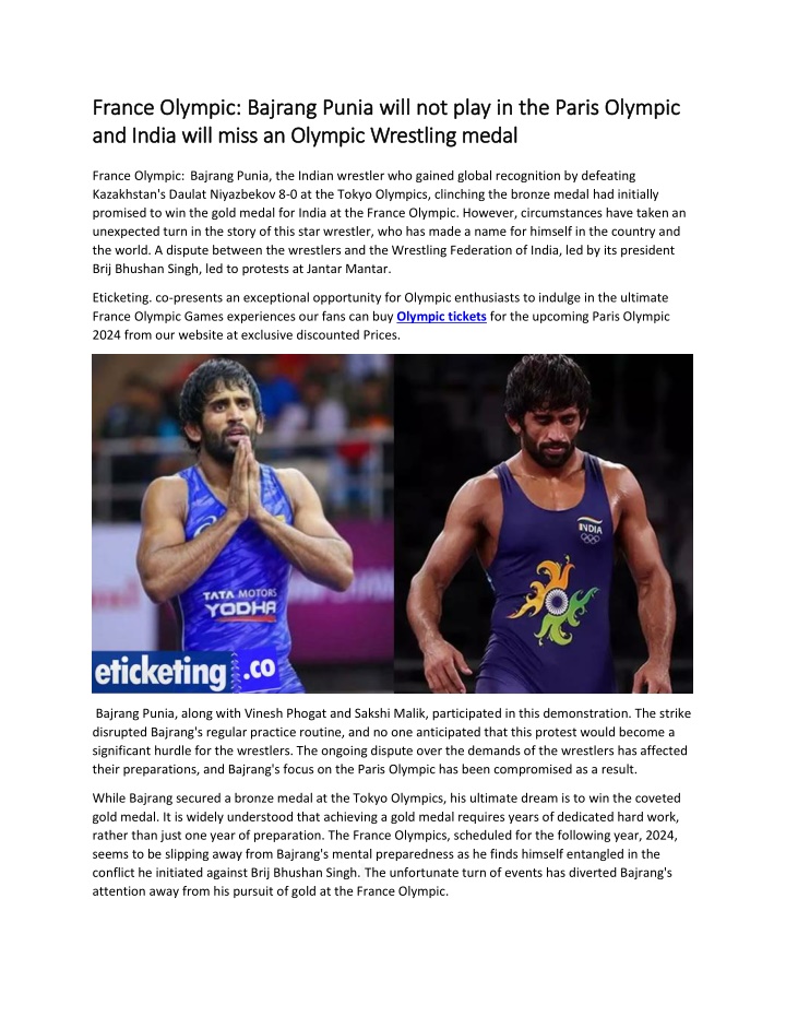 france olympic france olympic bajrang punia will