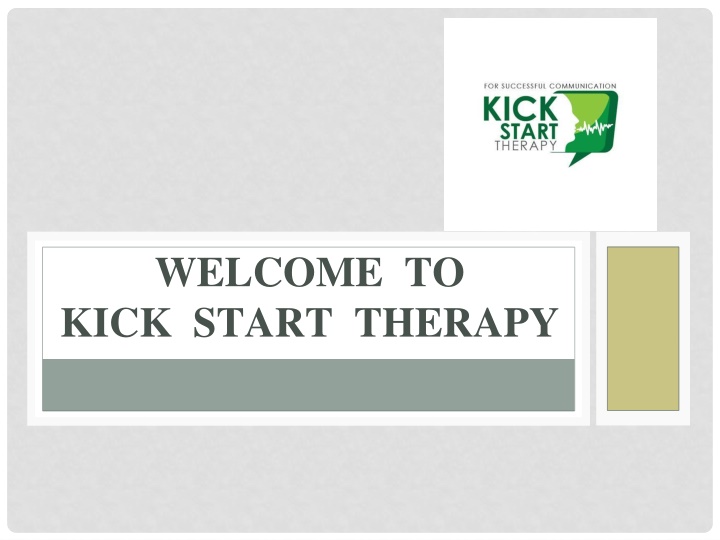 welcome to kick start therapy