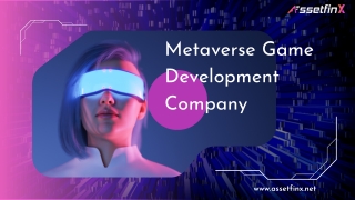 Metaverse Game Development Company - AssetfinX