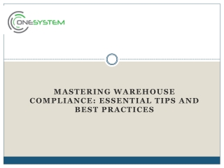 Mastering Warehouse Compliance Essential Tips and Best Practices