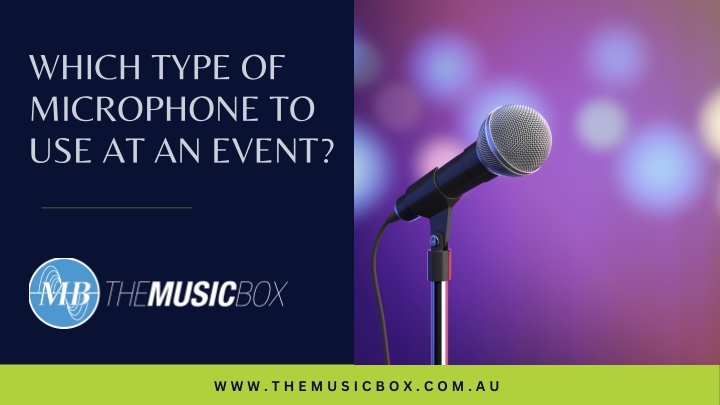 which type of microphone to use at an event