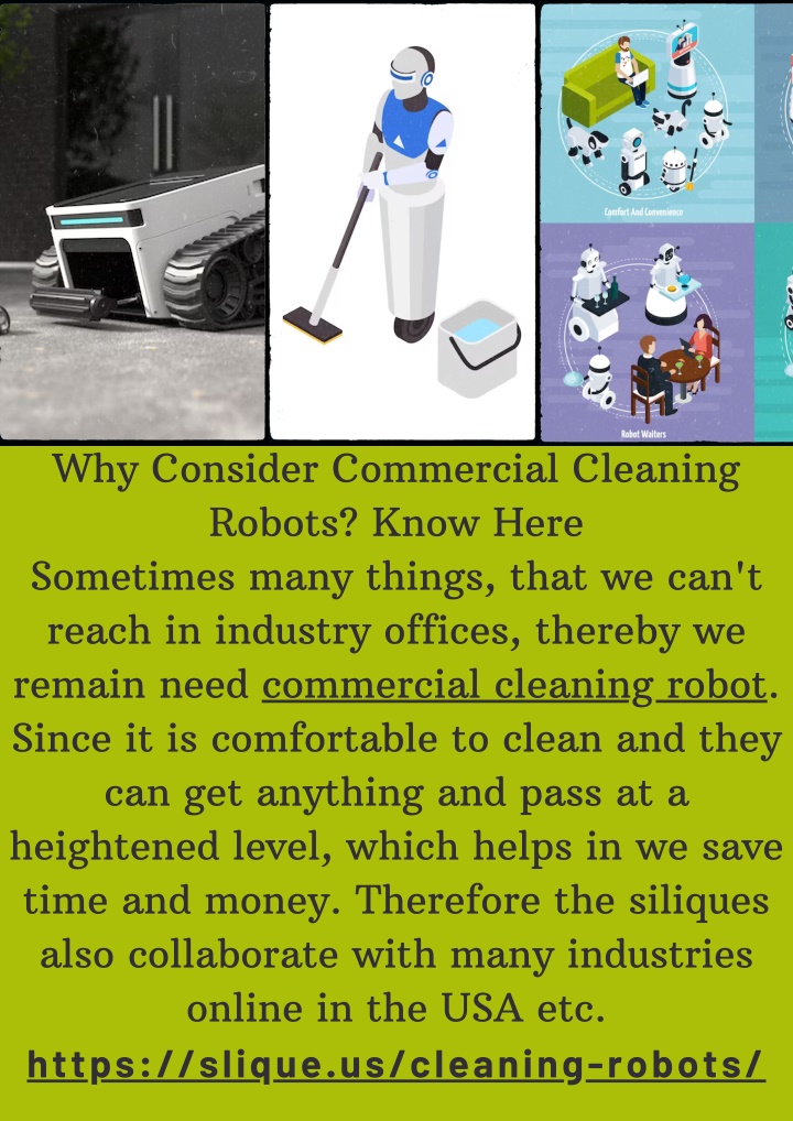 why consider commercial cleaning robots know here