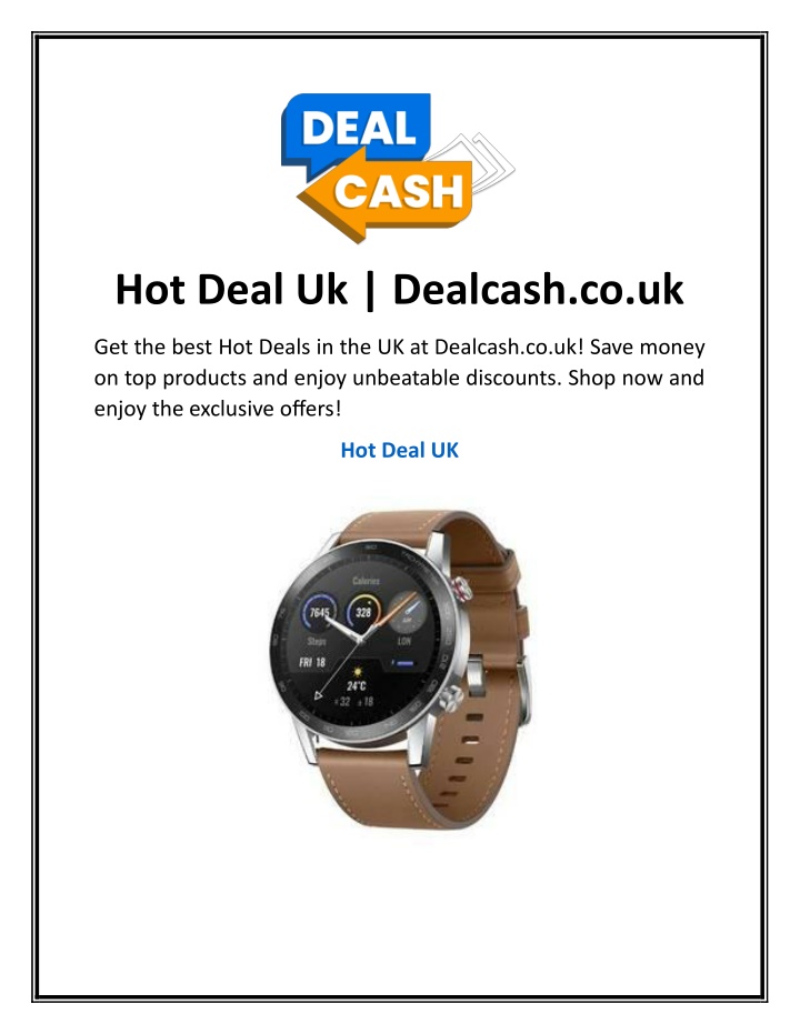 hot deal uk dealcash co uk