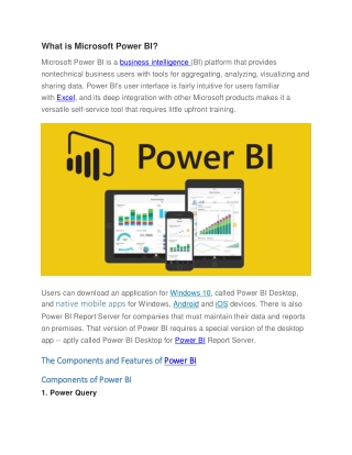 what is microsoft power bi