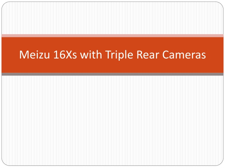 meizu 16xs with triple rear cameras