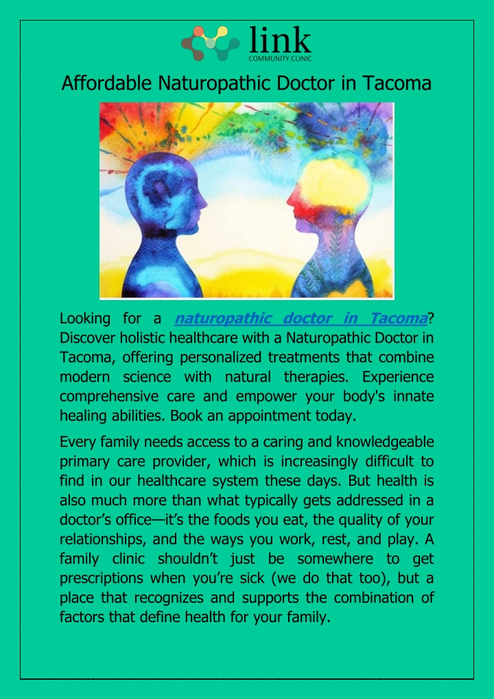 affordable naturopathic doctor in tacoma