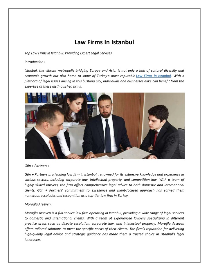 law firms in istanbul