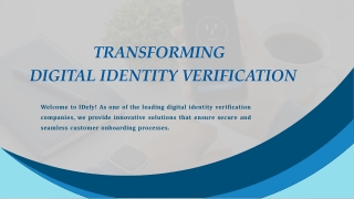 Transforming Digital Identity Verification in Egypt