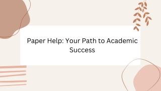 Unlock Your Potential: Expert Paper Help for Academic Success