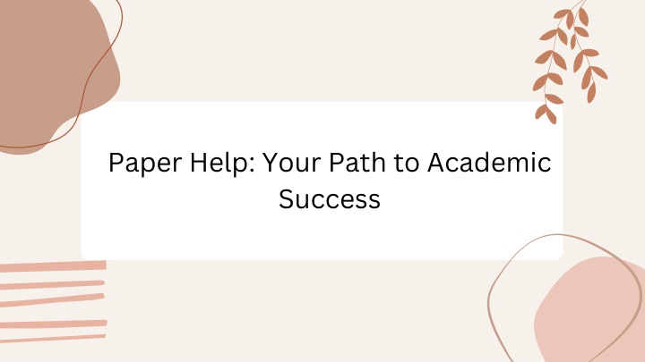 paper help your path to academic success