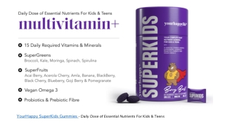 The role of multivitamin gummies in supporting children's immune system