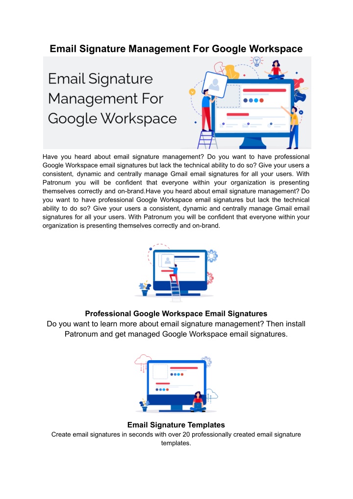 email signature management for google workspace