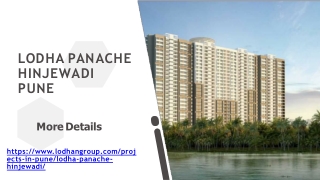Lodha Panache Hinjewadi Pune | Comfortable Residential Living at Pune