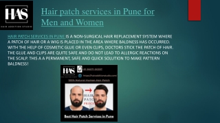 Hair Patch Services in Pune | Hair Addition Studio