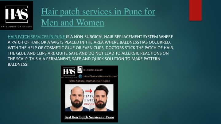 hair patch services in pune for men and women