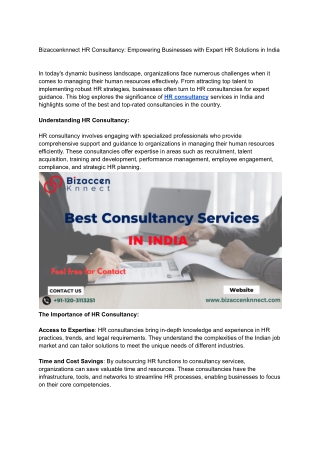 bizaccenknnect hr consultancy empowering