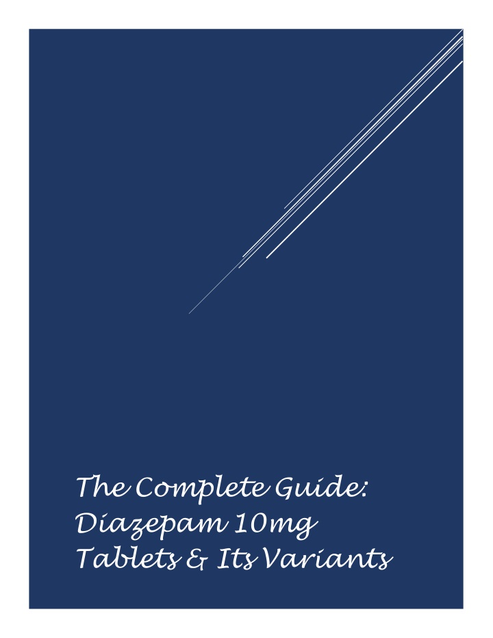 the complete guide diazepam 10mg tablets