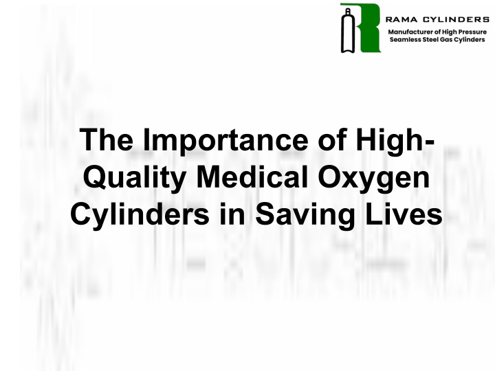 the importance of high quality medical oxygen