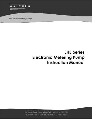 EHE Series Electronic Metering Pump