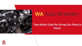 Top-dollar Cash for Scrap Car Parts in Perth