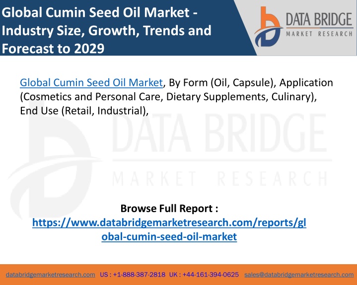 global cumin seed oil market industry size growth