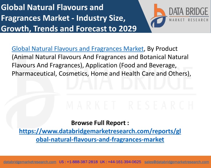 global natural flavours and fragrances market