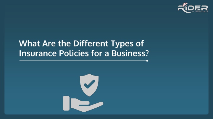 what are the different types of insurance policies for a business