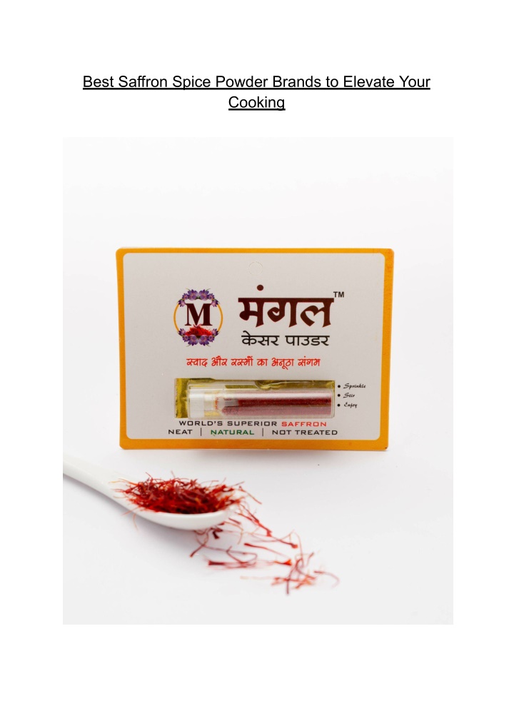 best saffron spice powder brands to elevate your