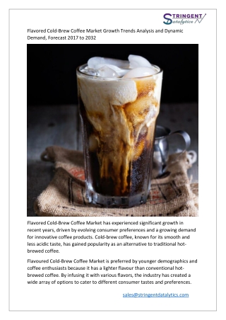flavored cold brew coffee market growth trends