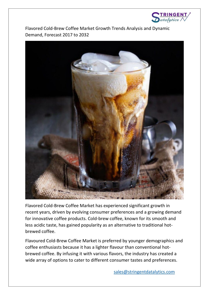 flavored cold brew coffee market growth trends