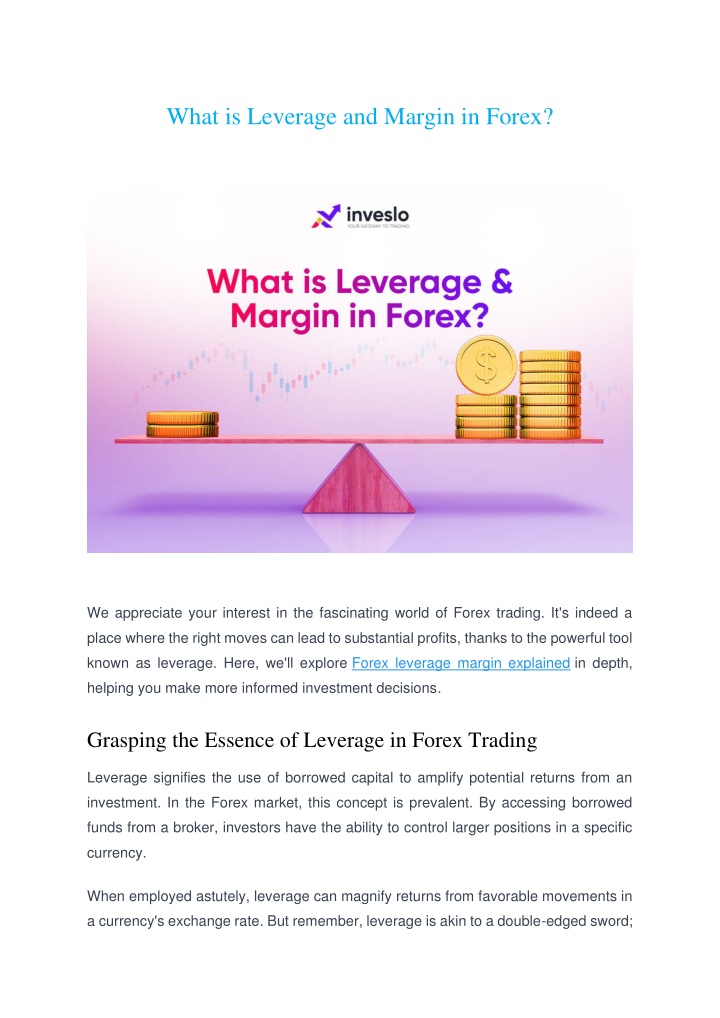 what is leverage and margin in forex