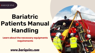 Bariatric Patients Manual Handling | Bariquins