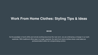 work from home clothes styling tips ideas