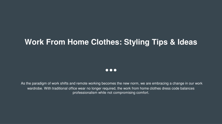 work from home clothes styling tips ideas