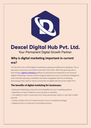 why is digital marketing important in current era