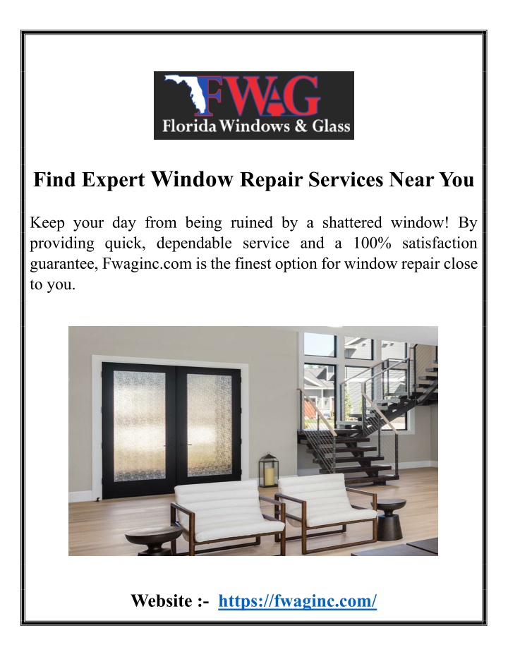 find expert window repair services near you