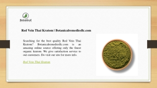 Red Vein Thai Kratom  Botanicalremediesllc.com