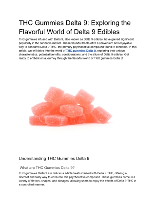 THC Gummies Delta 9