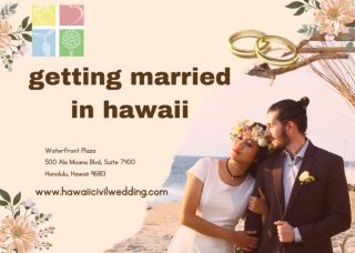 Getting married in Hawaii