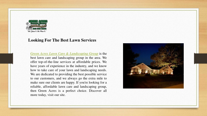 looking for the best lawn services