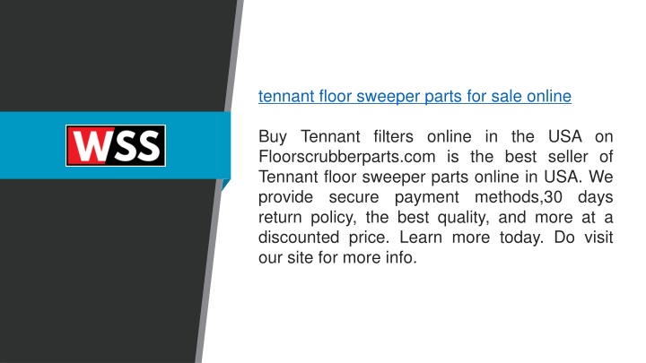 tennant floor sweeper parts for sale online