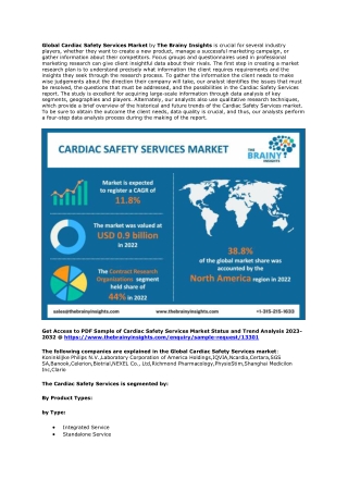 Cardiac Safety Services Market
