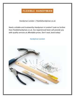 Handyman London  Flexiblehandyman.co.uk