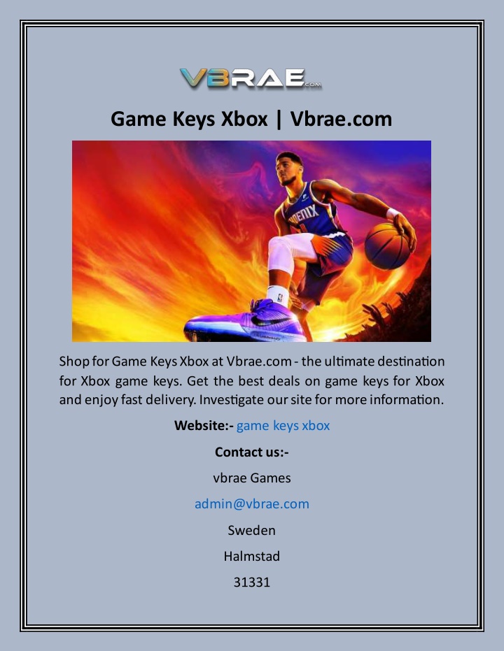 game keys xbox vbrae com