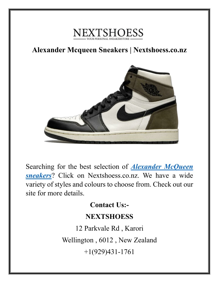 alexander mcqueen sneakers nextshoess co nz