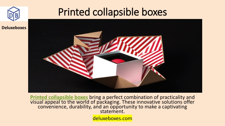 printed collapsible boxes