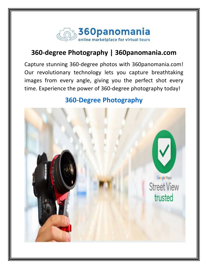 360 degree photography 360panomania com
