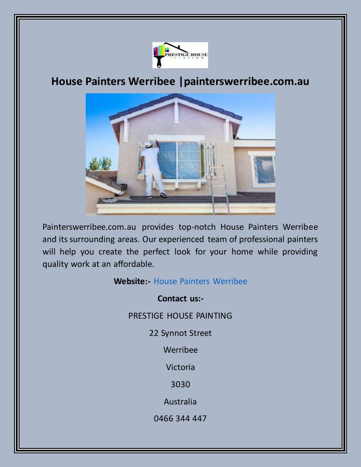 house painters werribee painterswerribee com au